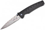 Mcusta Tsuchi Black Damascus folding knife