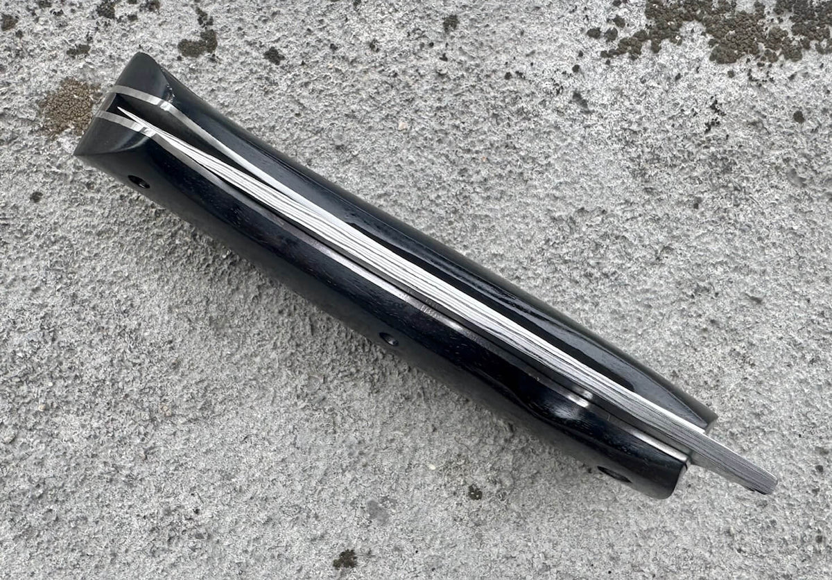 Handwerkermesser Bruno Mace Kortyô Ebenholz Damast, Ansicht 5