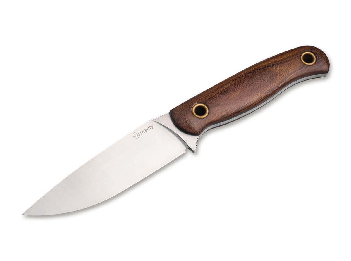 Couteau à lame fixe Manly Crafter D2 noyer