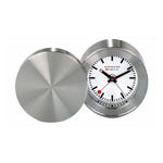 Stainless steel pocket alarm clock Mondaine