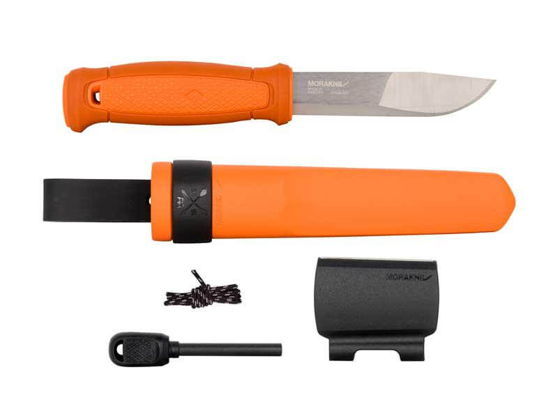 Couteau outdoor Mora Kansbol Burnt Orange + kit