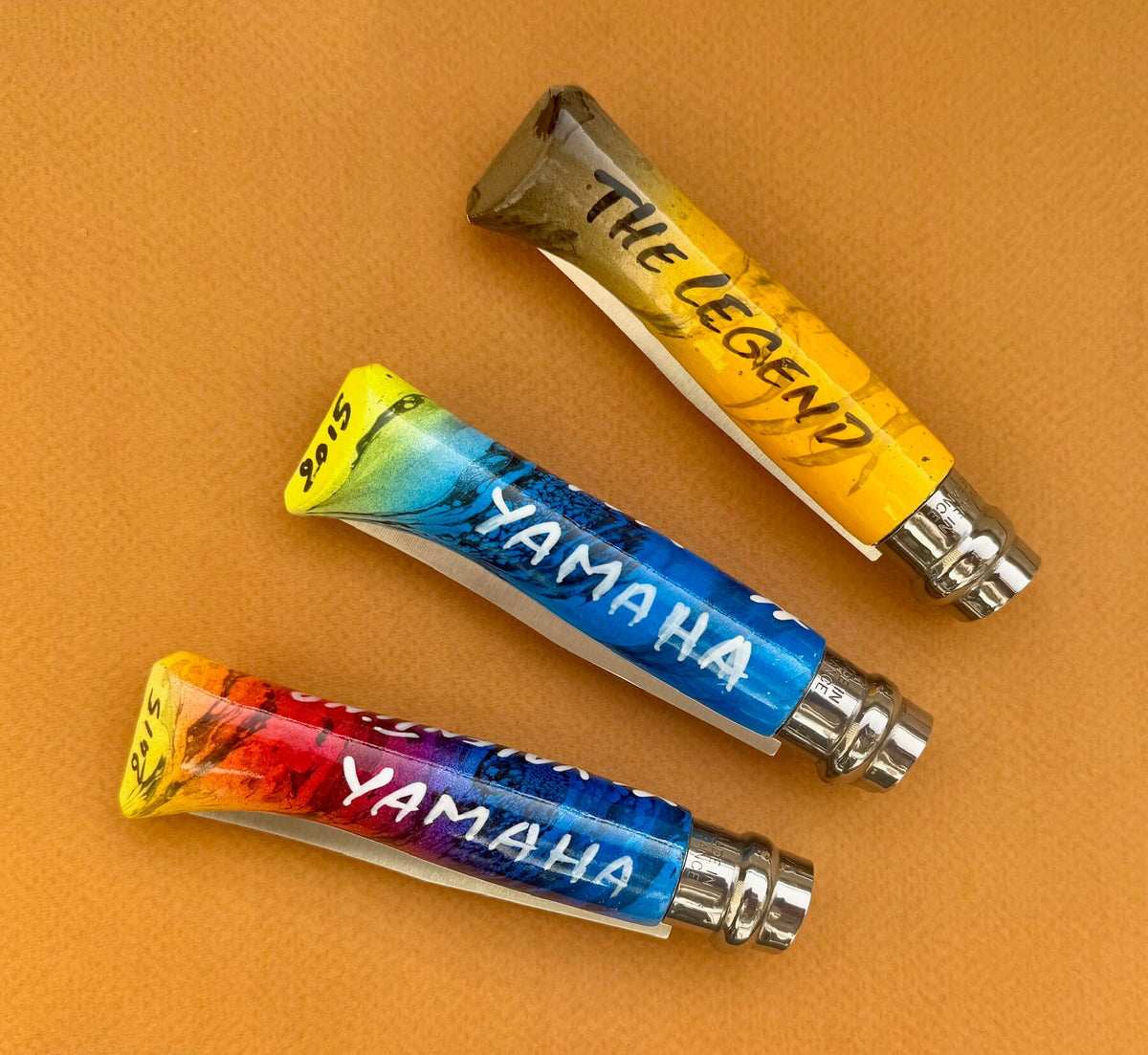 Coffret de 3 couteaux Opinel n°8 Valentino Rossi, vue 2