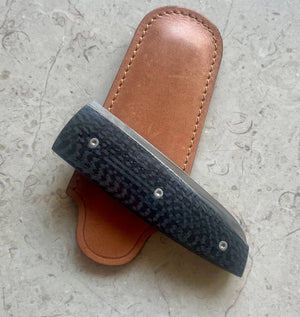 Artisan knife Guy Poggetti liner carbon fibre, view 4