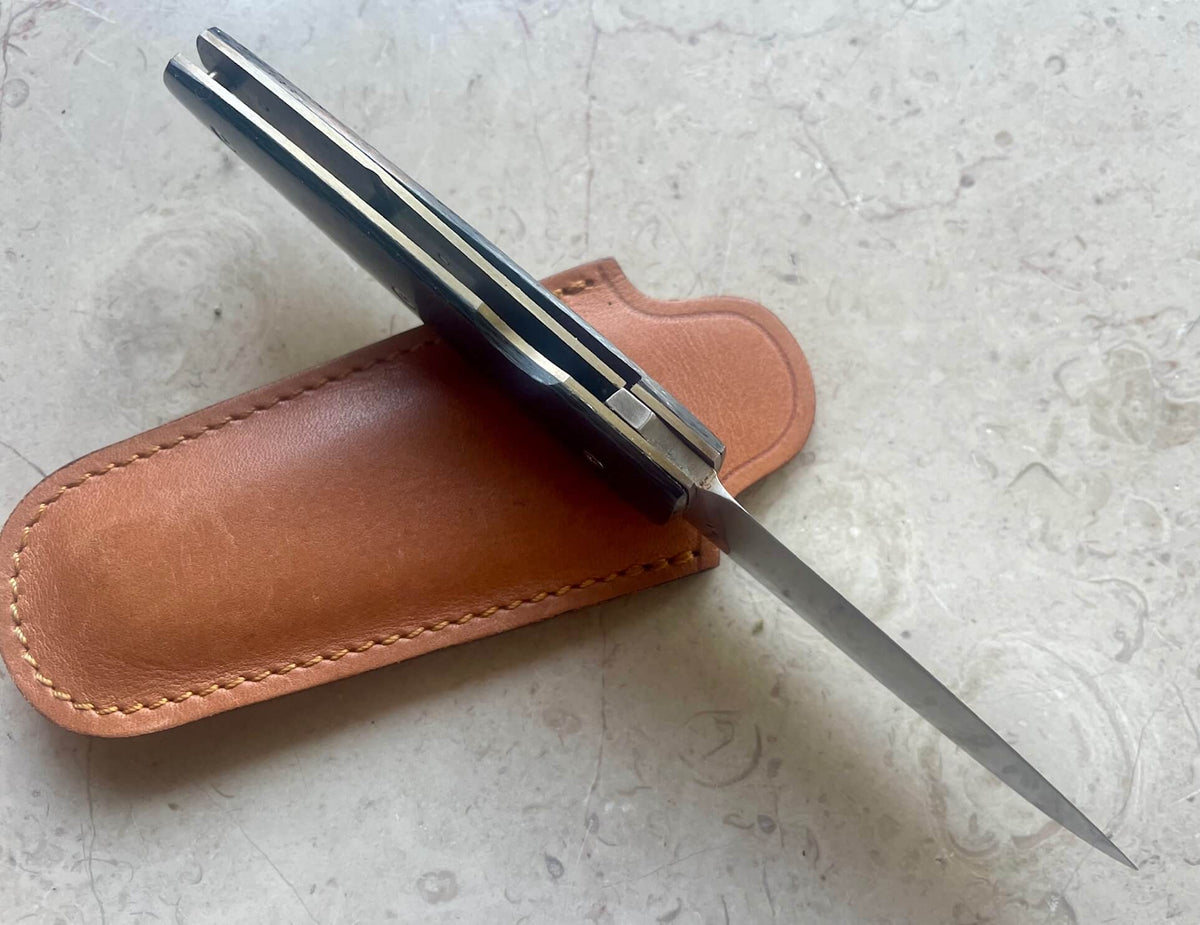 Artisan knife Guy Poggetti liner carbon fibre, view 3
