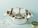 Caviar bowl 886020, silver-plated metal