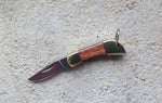 Miniature jewellery pocket knife rosewood