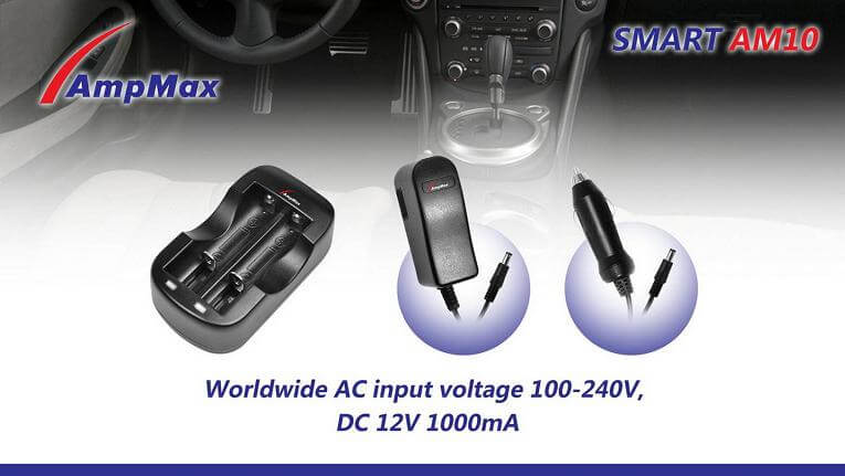 Chargeur accus 18650 AMPMAX