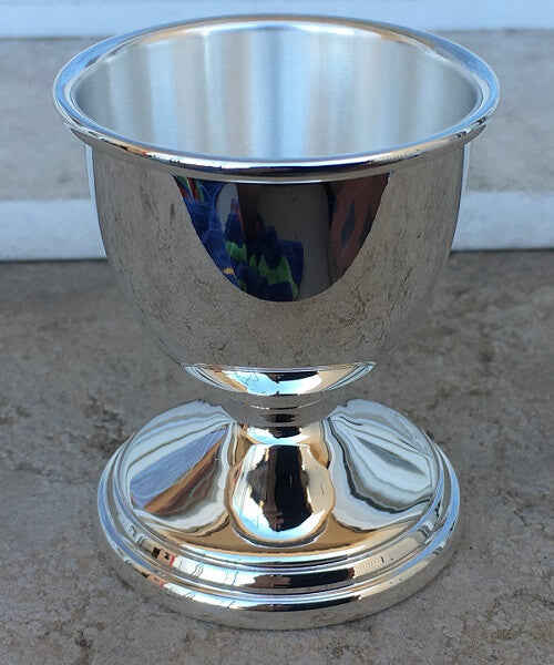 Egg cup in solid 925 silver Filet