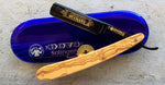 Dovo olive wood black blade straight razor