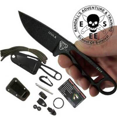Couteau de cou ESEE Izula noir + kit