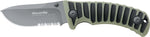 Fox Black Fox Drop Point green folding knife