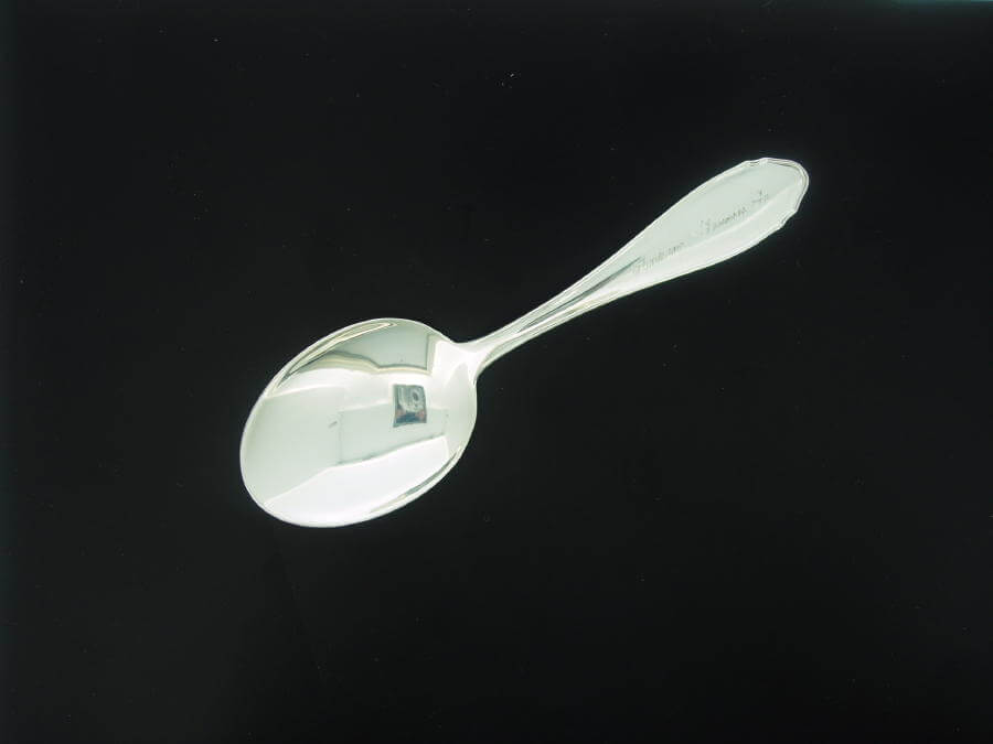 Cuillère bébé argent Jezler La Reine 25/53