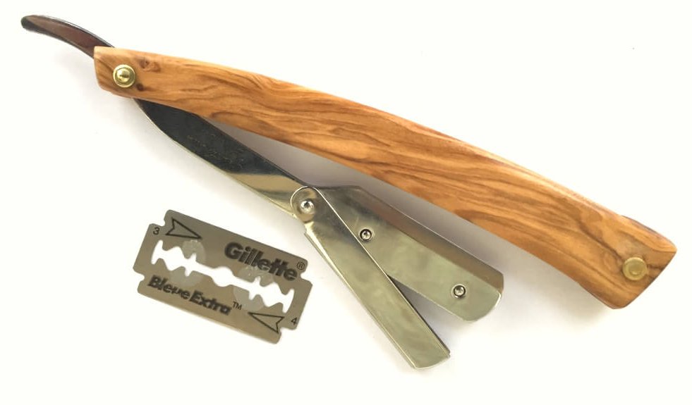 Gentleman Barbier olive wood shavette razor