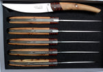 Thiers Set mit 6 Tafelmessern Amourette und Kade