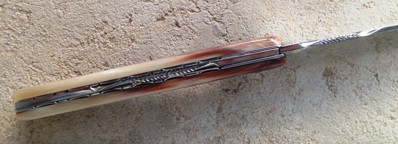 Vendetta Corse knife G. David horn, view 2