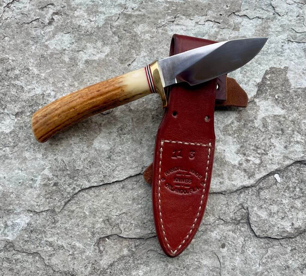 Couteau à lame fixe Randall 11 Alaskan Skinner cerf, vue 2