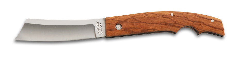 Saladini Rasolino Cigar Italian knife, olive wood