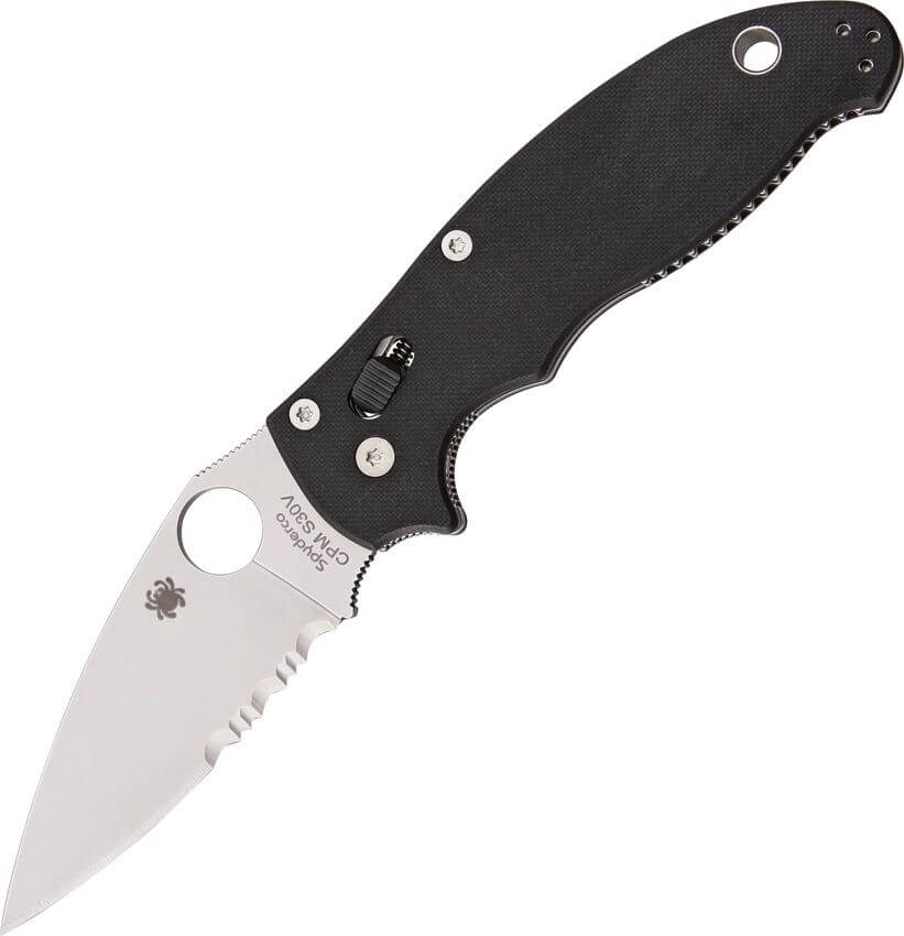 Couteau pliant Spyderco Manix 2 semi-dentelé