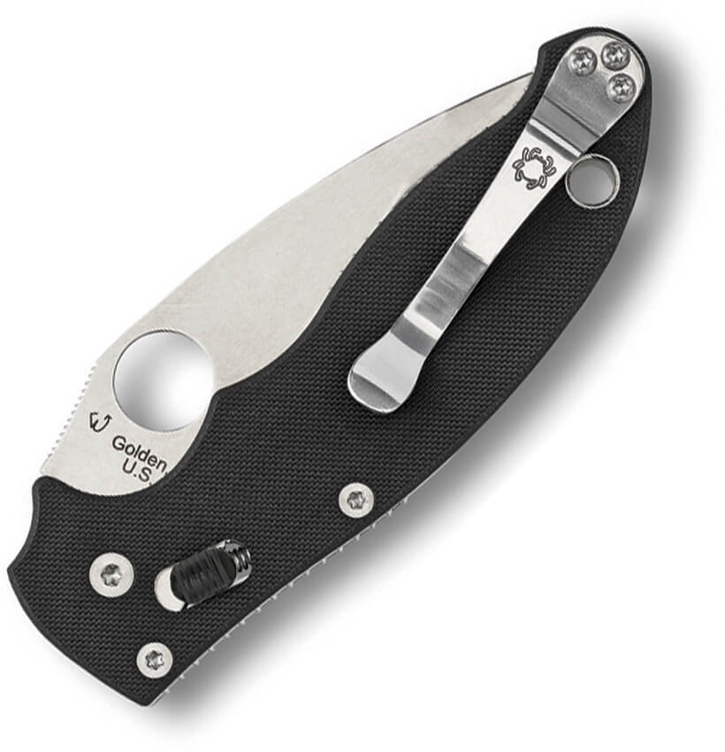 Couteau pliant Spyderco Manix 2 semi-dentelé, vue 2