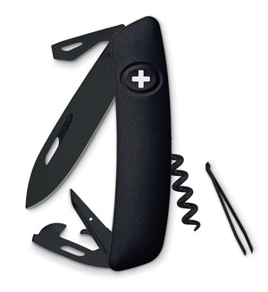 Swiza D03 All Black Swiss pocket knife in black