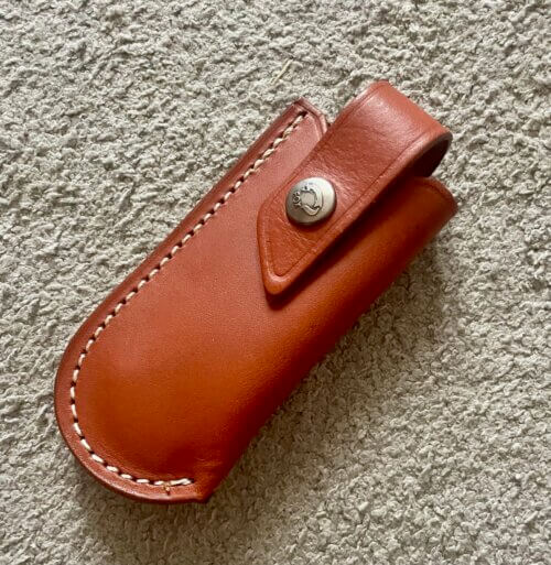Etui en cuir brun Fox