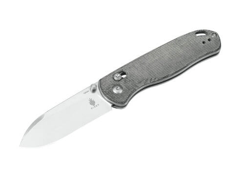 Kizer Drop Bear Micarta Grey