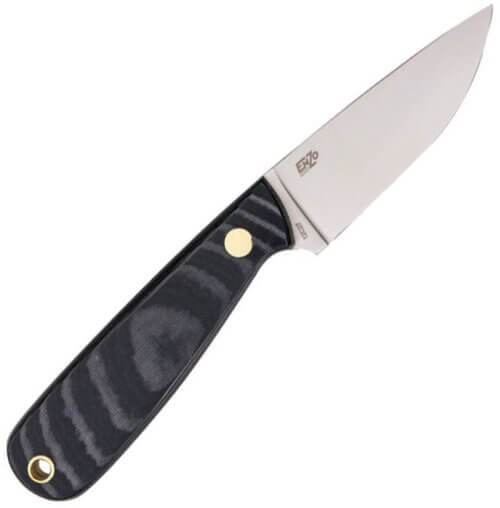 Brisa Knives Necker 70 micarta noir flat grind